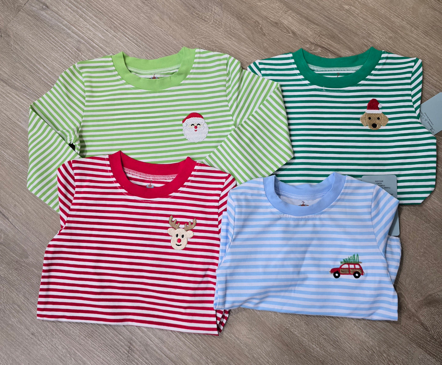 Boy Mini Stitch Holiday Tees - Reindeer