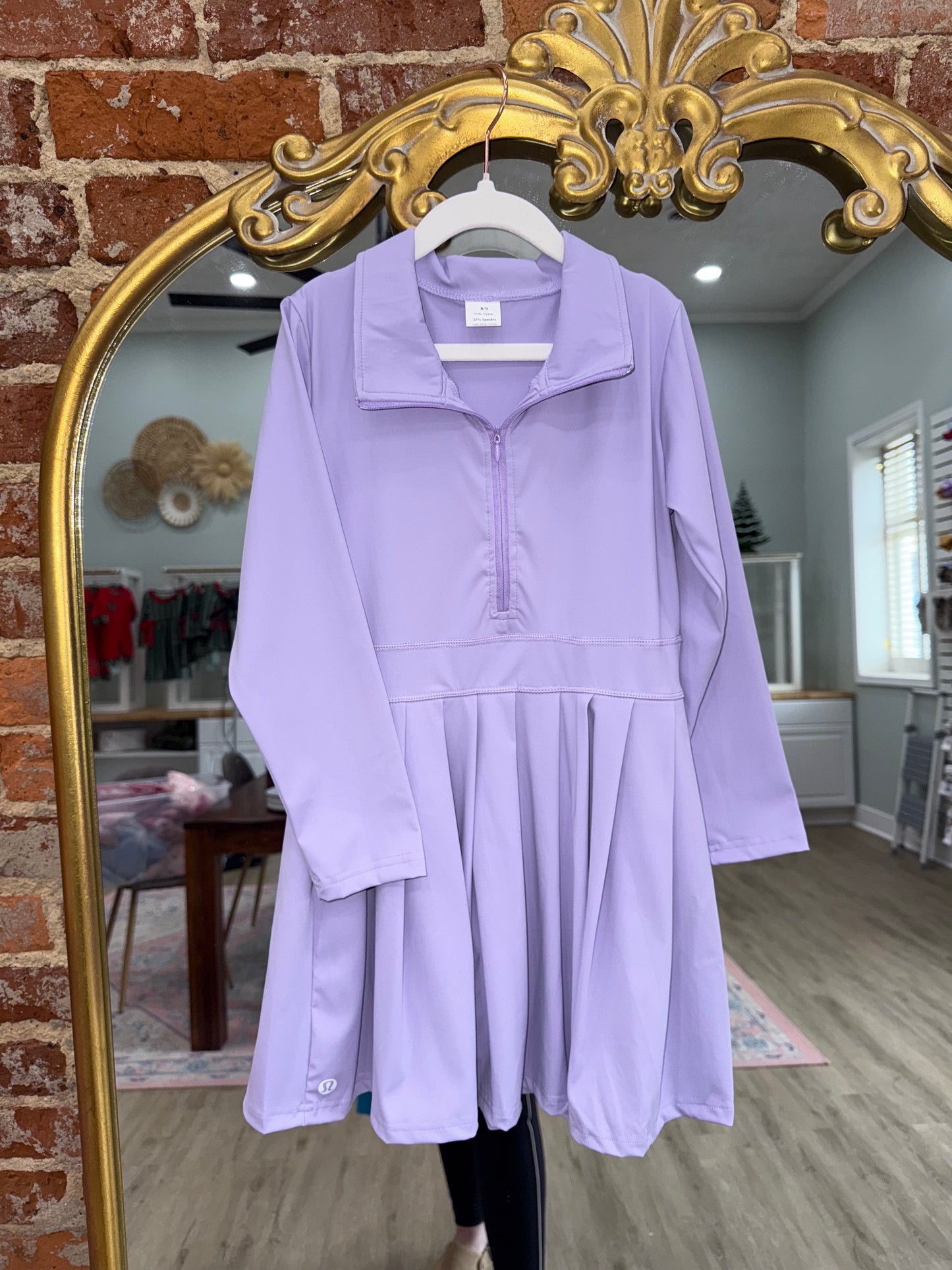 Lulu Winter Dresses with Shorts- Purple
