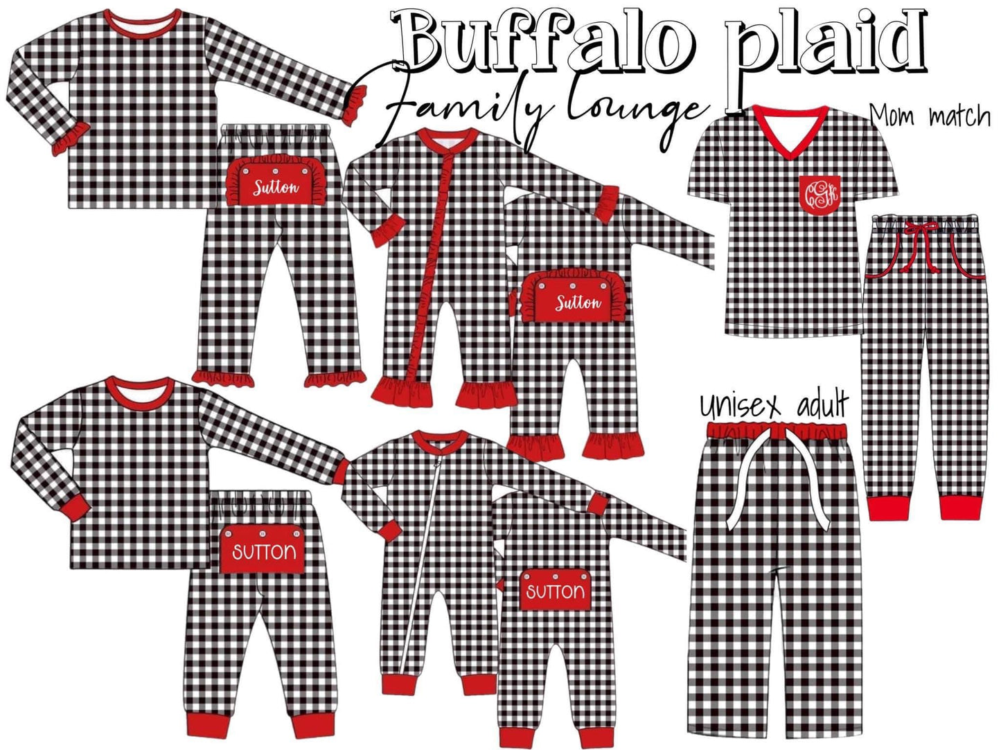 Buffalo Plaid Christmas Lounge