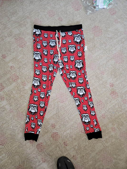 Black & Red Bamboo Lounge Collection- Mom Jogger