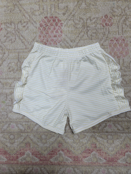 Girl Ruffle Shorts- Yellow