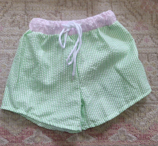 Seersucker Swim Shorts