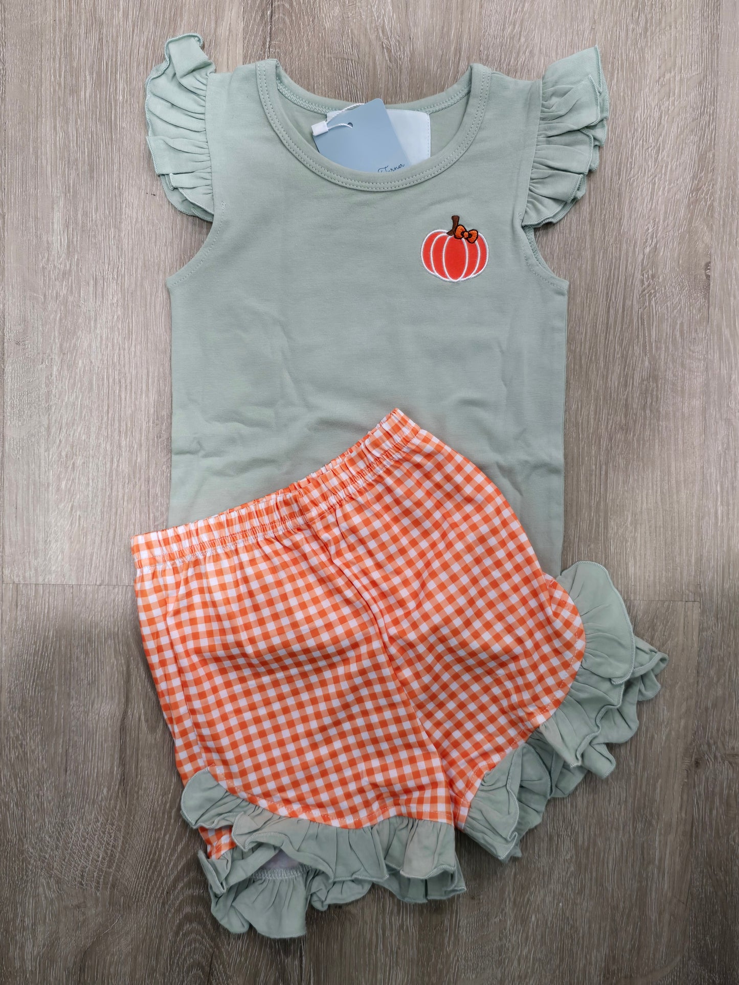 Simple Sage Pumpkins- Girl Set