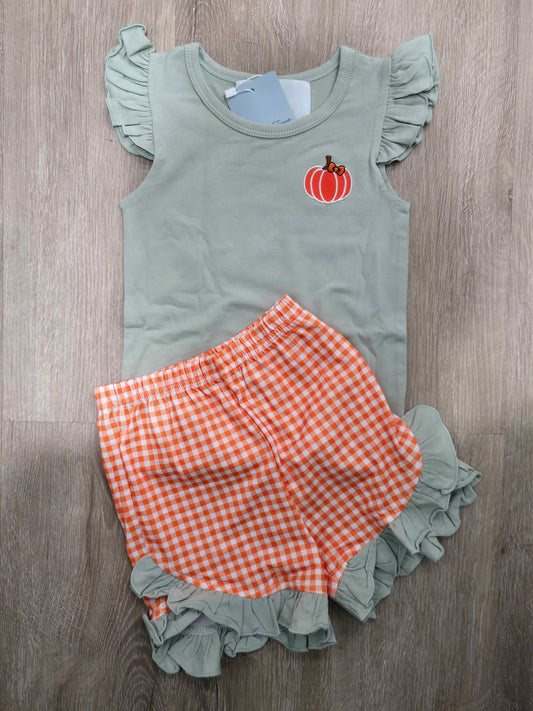 Simple Sage Pumpkins- Girl Set