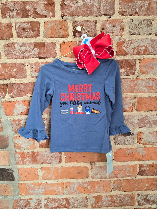 Merry Christmas, You Filthy Animal Girls Shirt