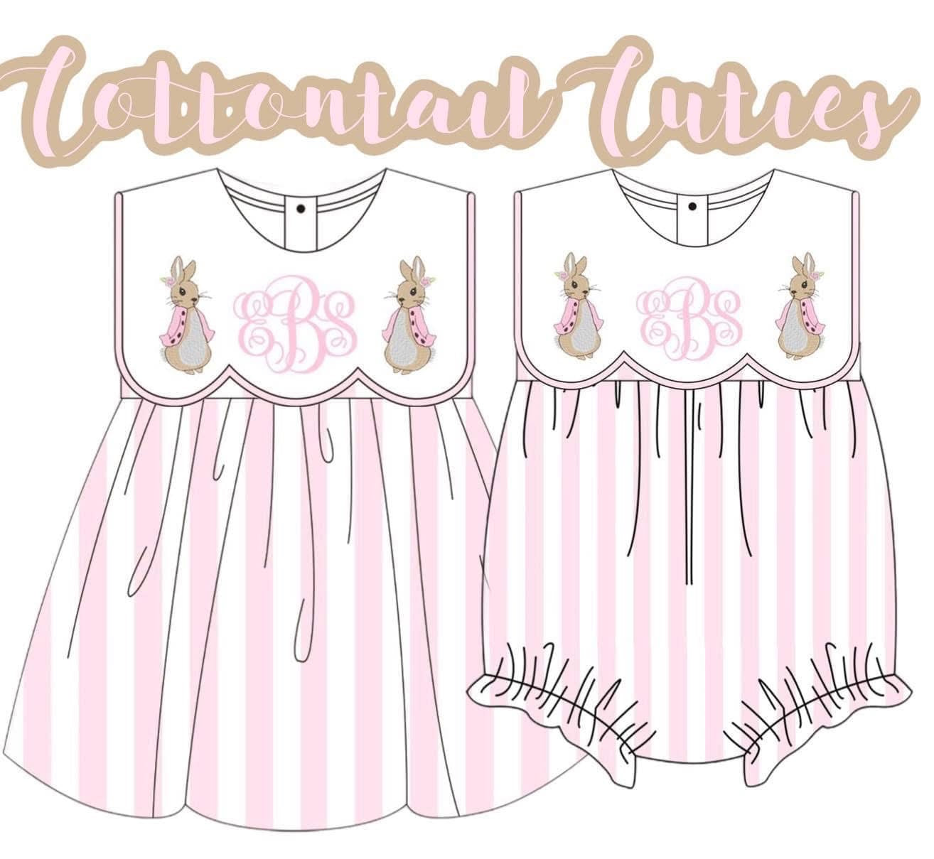 PINK BUNNIES GIRL DRESS