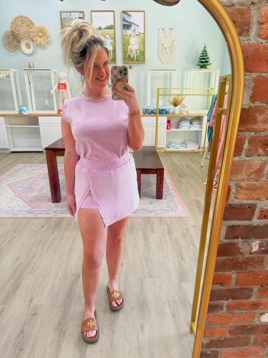 Lilac It Like That Skort Set