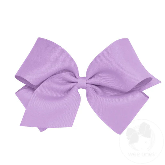 King Classic Grosgrain Hair Bow - Light Orchid