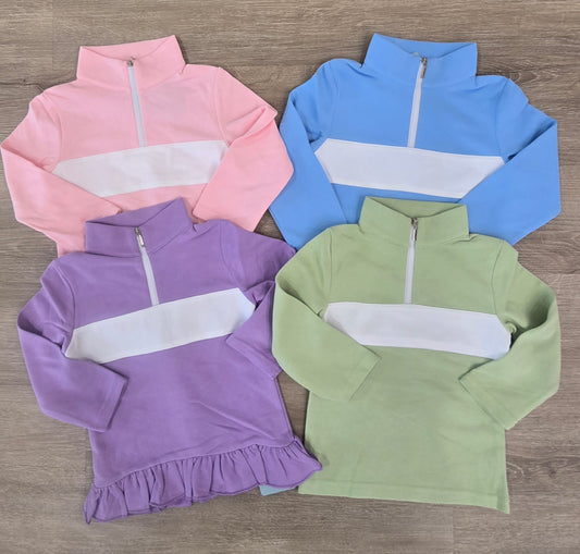 Girls Basic Pullover-Purple