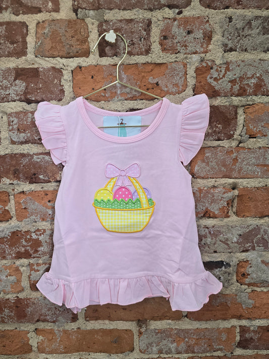 EASTER BASKET GIRL SHIRT