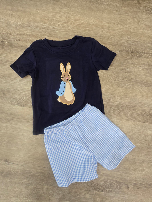 Here Comes Peter Cottontail Boys Short Set